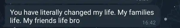 Text message from a student about the coaching changing their trading